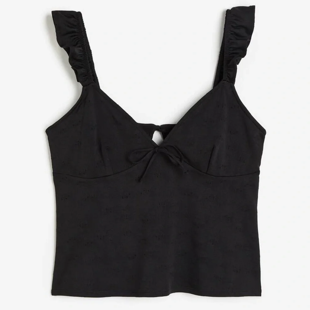 H&M Open Back Ruffle Strap Tank - Picture 2 of 8